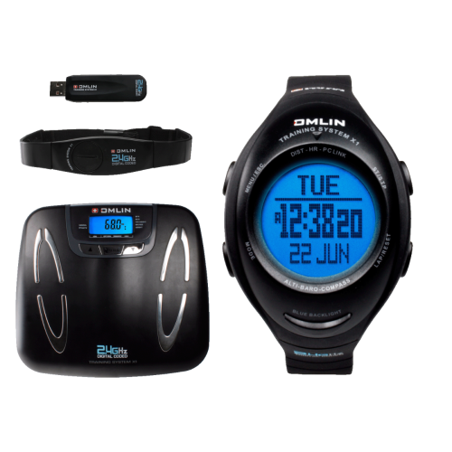 TRAINING SYSTEM X1 - Outdoor & Fitness Watch + Body Fitness/Analysis Balance 3 in 1 (+ Optional: GPS POD X-TENSION)