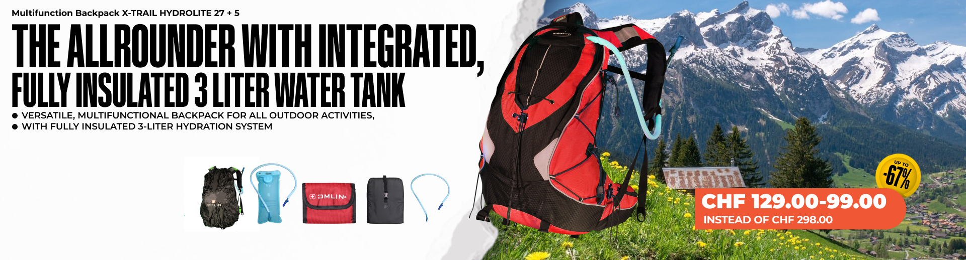 Multifunction Backpack X-TRAIL HYDROLITE 27 + 5 Multifunction Backpack X-TRAIL HYDROLITE 27 + 5