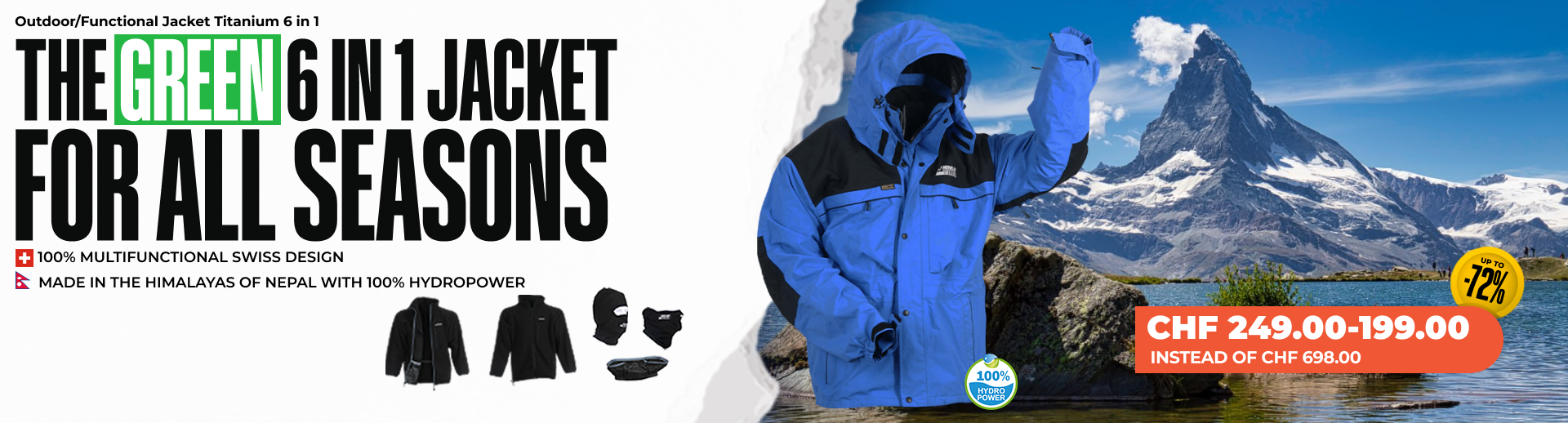Outdoor/Functional Jacket TITANIUM 6IN1 - Men/Women