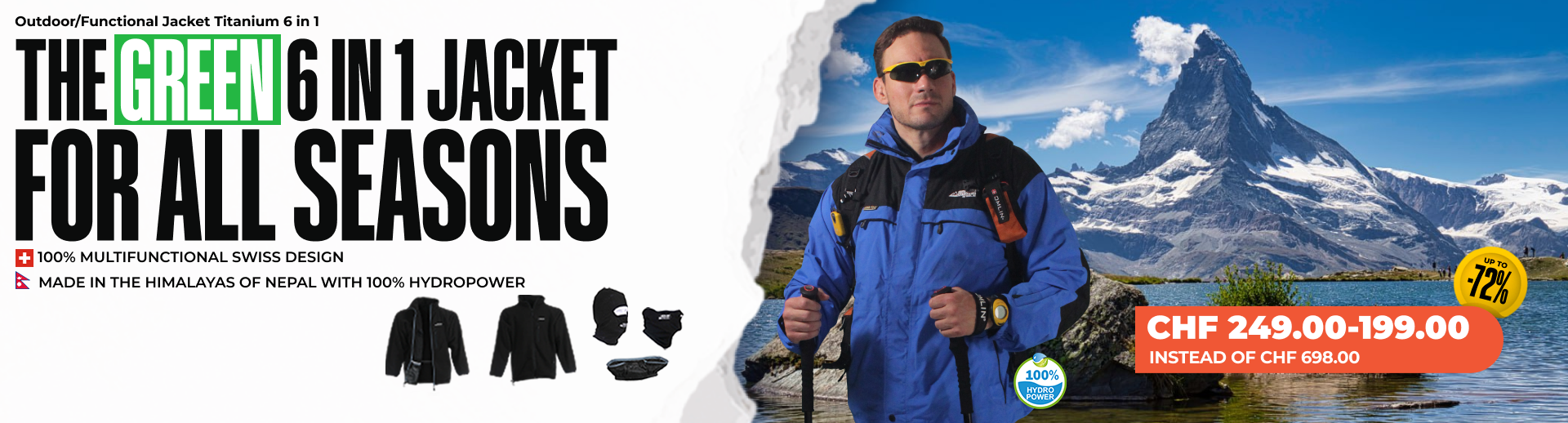 Outdoor/Functional Jacket TITANIUM 6IN1 - Men