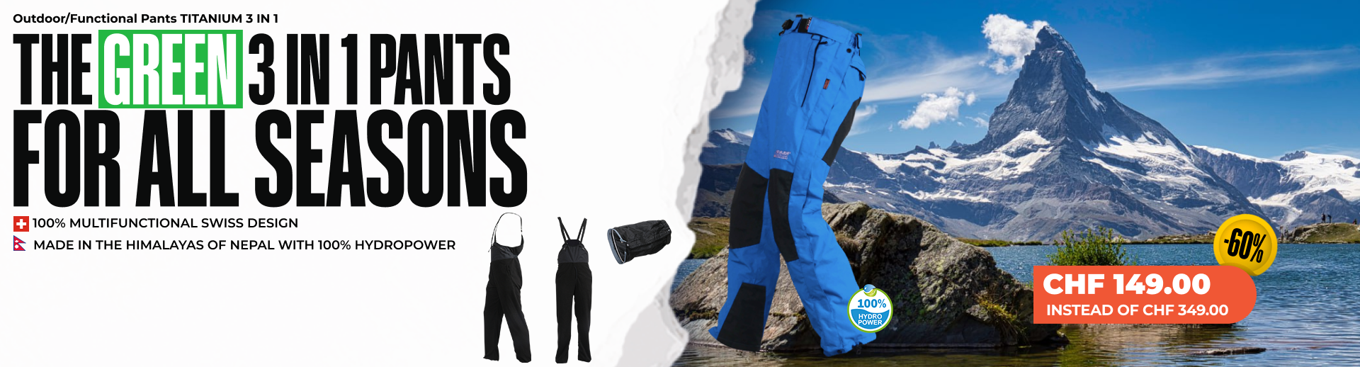 Outdoor/Functional Pants TITANIUM 3 IN 1 - Men/Women Outdoor/Functional Pants TITANIUM 3 IN 1 - Men/Women