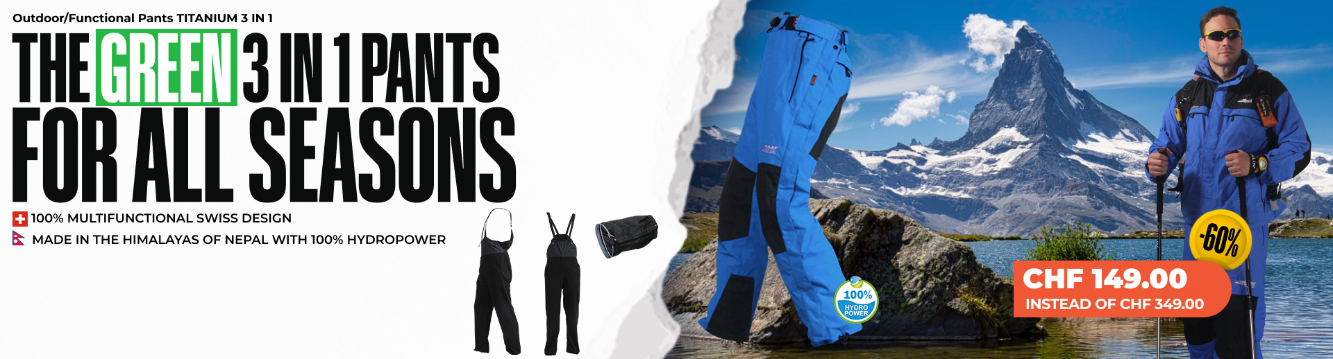 Outdoor/Functional Pants TITANIUM 3 IN 1 - Men Outdoor/Functional Pants TITANIUM 3 IN 1 - Men