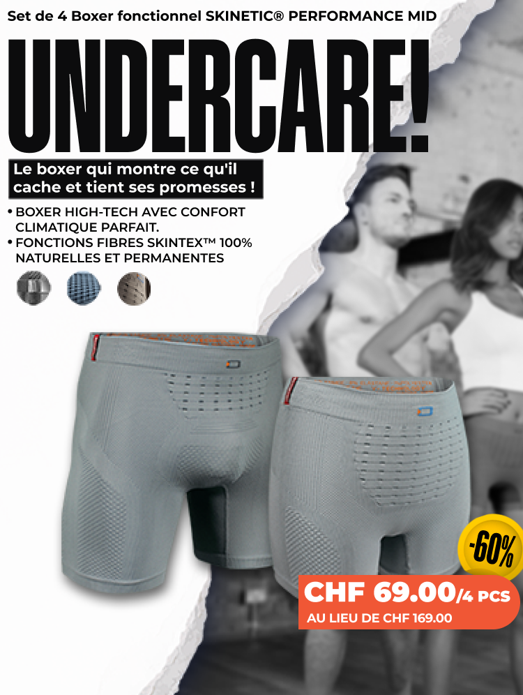 Set de 4 Boxer fonctionnel SKINETIC® PERFORMANCE MID - Homme/Femme