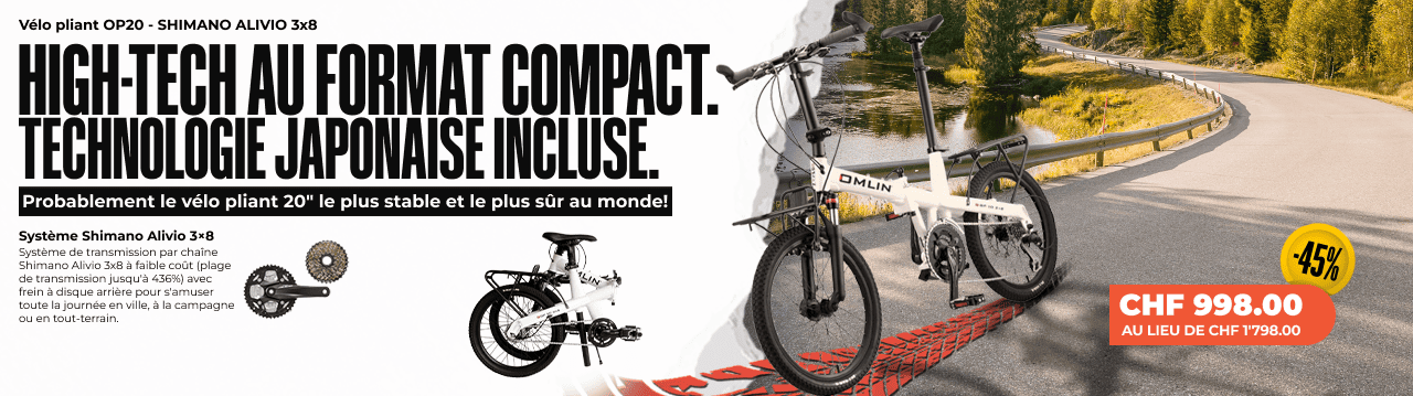 Vélo pliant OP20 - SHIMANO ALIVIO 3x8 Vélo pliant OP20 - SHIMANO ALIVIO 3x8