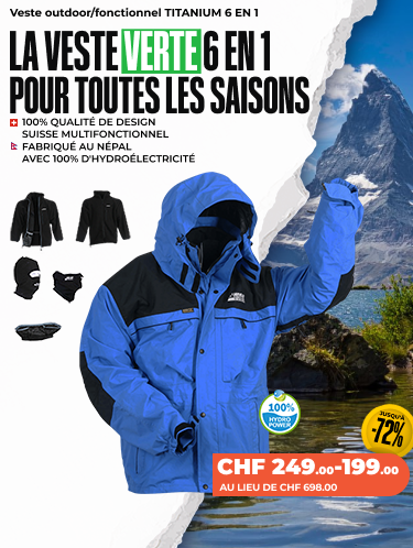 Veste outdoor/fonctionnel  TITANIUM 6 EN 1 - Homme/Femme