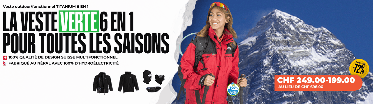 Veste outdoor/fonctionnel TITANIUM 6 EN 1 - Femme Veste outdoor/fonctionnel TITANIUM 6 EN 1 - Femme
