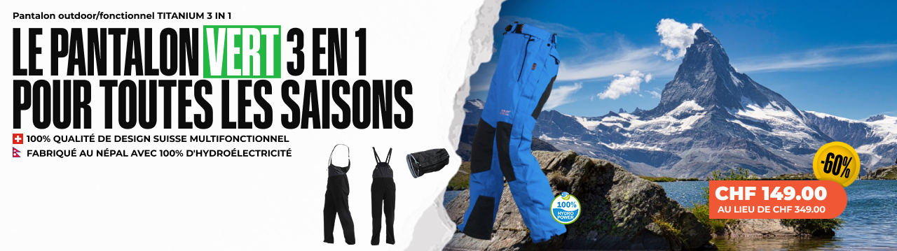 Pantalon outdoor/fonctionnel TITANIUM 3 IN 1 - Homme/Femme