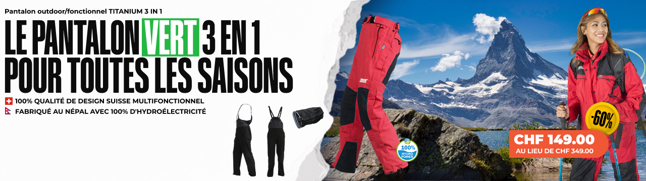 Pantalon outdoor/fonctionnel TITANIUM 3 IN 1 - Femme