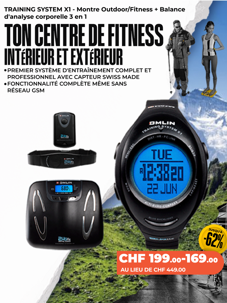 TRAINING SYSTEM X1 - Montre de fitness & d'extérieur + Balance d'analyse pour la forme du corps 3 en 1 (+ Optionnel : GPS POD X-TENSION) TRAINING SYSTEM X1 - Montre de fitness & d'extérieur + Balance d'analyse pour la forme du corps 3 en 1 (+ Optionnel : GPS POD X-TENSION)