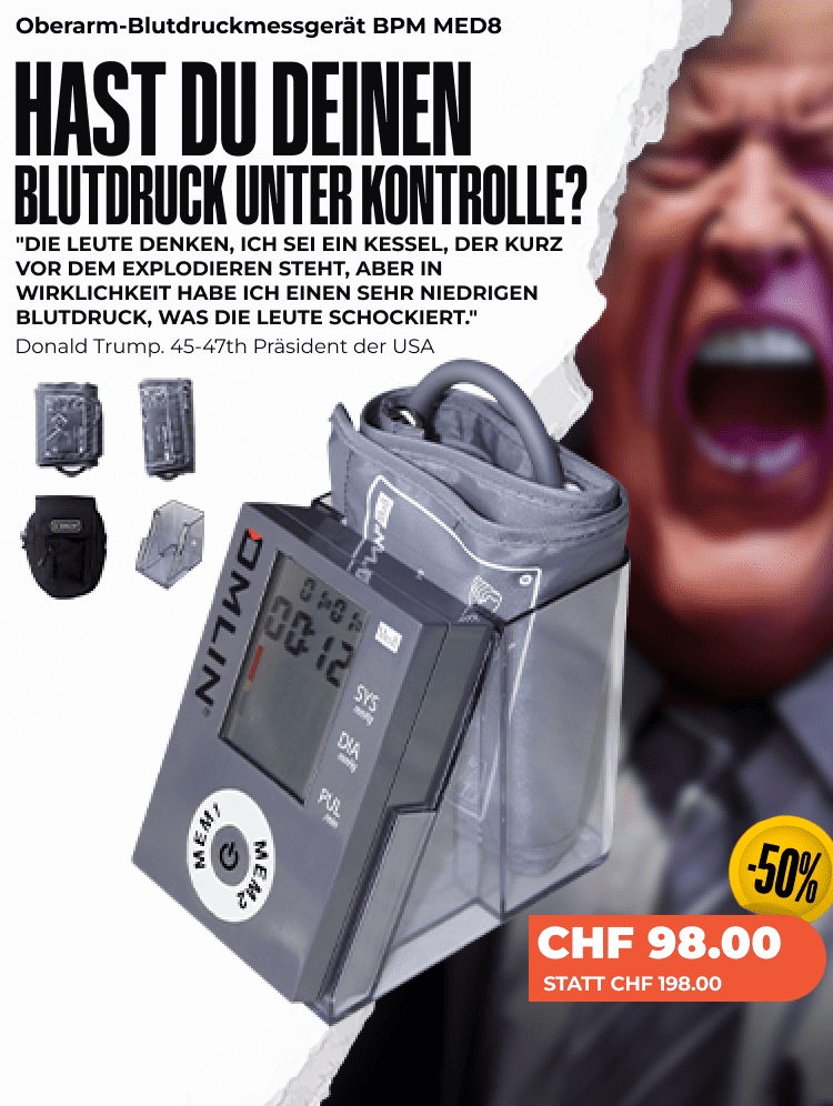Oberarm-Blutdruckmessgerät + Alarm + Reisewecker BPM MED8