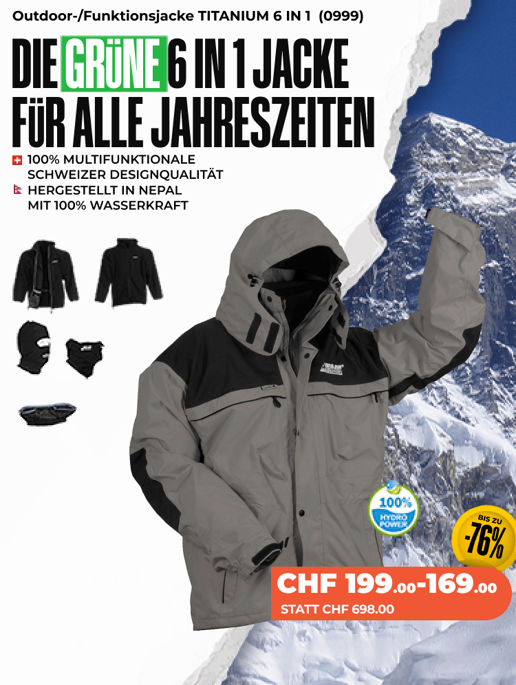 Outdoor/Funktionsjacke TITANIUM 6 IN 1 (0999) - Herren/Damen