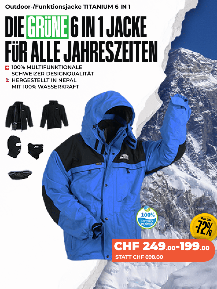 Outdoor/Funktionsjacke TITANIUM 6 IN 1 - Herren/Damen