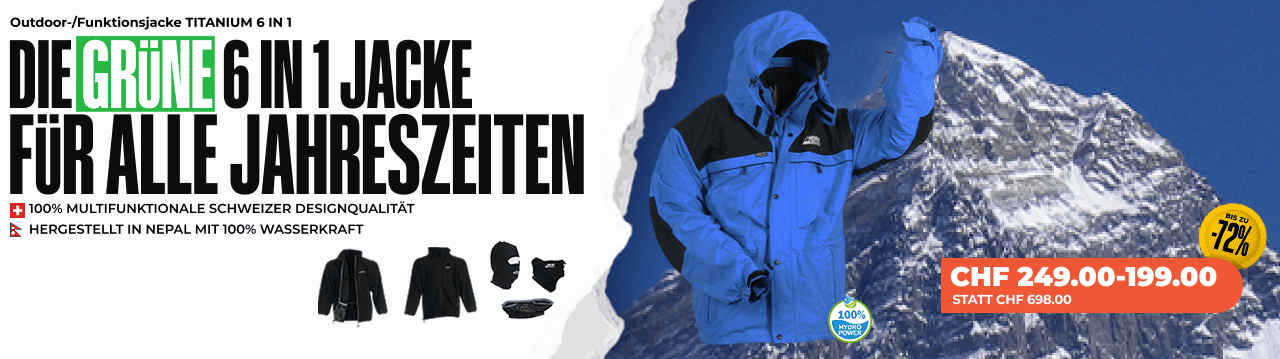 Outdoor/Funktionsjacke TITANIUM 6 IN 1 - Herren/Damen