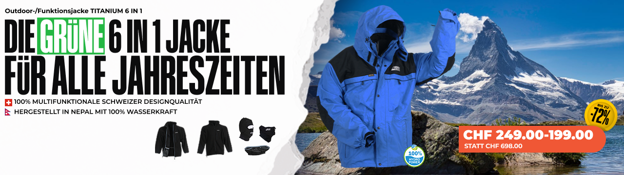 Outdoor/Funktionsjacke TITANIUM 6IN1 - Herren/Damen