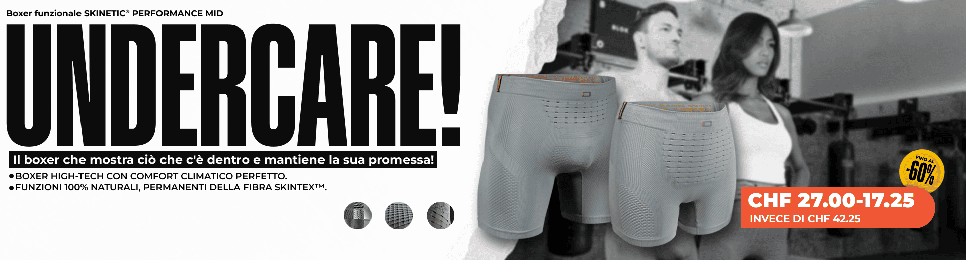 Boxer funzionale SKINETIC® PERFORMANCE MID - Uomo/Donna Boxer funzionale SKINETIC® PERFORMANCE MID - Uomo/Donna