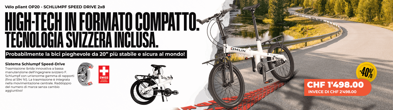 Bici pieghevole OP20 - SCHLUMPF SPEED DRIVE 2x8