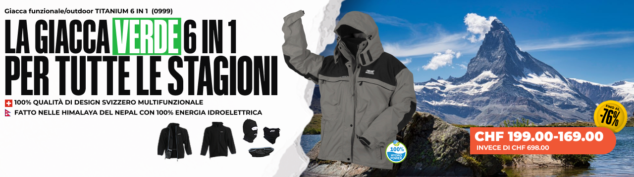 Giacca outdoor/funzionale TITANIUM 6IN1 (0999) - Uomo/Donna