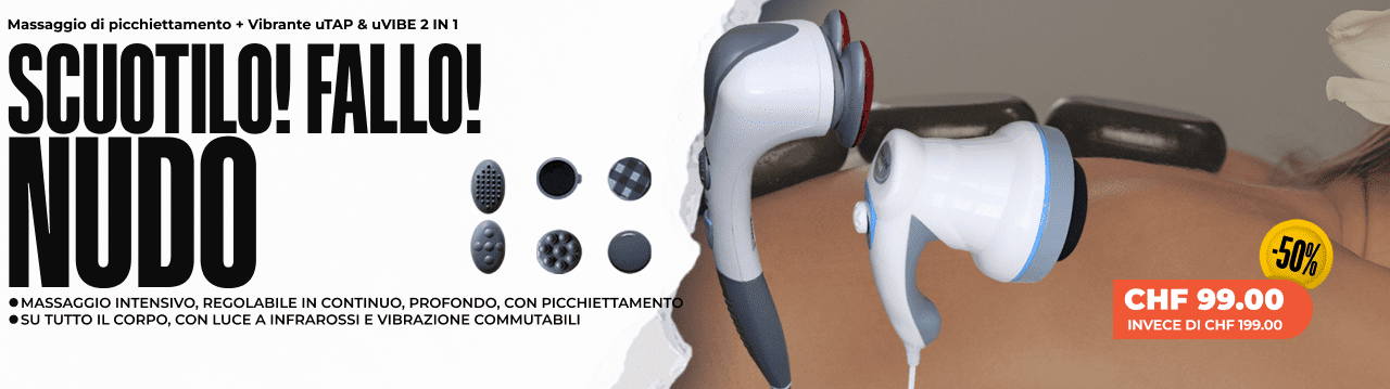 Massaggio di picchiettamento + Vibrante uTAP & uVIBE 2 IN 1 Massaggio di picchiettamento + Vibrante uTAP & uVIBE 2 IN 1