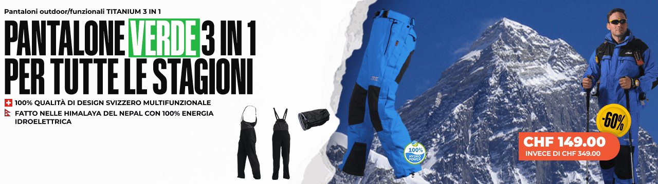 Pantaloni outdoor/funzionali TITANIUM 3 IN 1 - Uomo Pantaloni outdoor/funzionali TITANIUM 3 IN 1 - Uomo