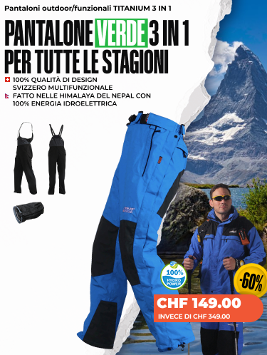 Pantaloni outdoor/funzionali TITANIUM 3 IN 1 - Uomo