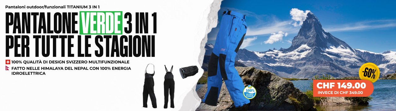 Pantaloni outdoor/funzionali TITANIUM 3 IN 1 - Uomo/Donna