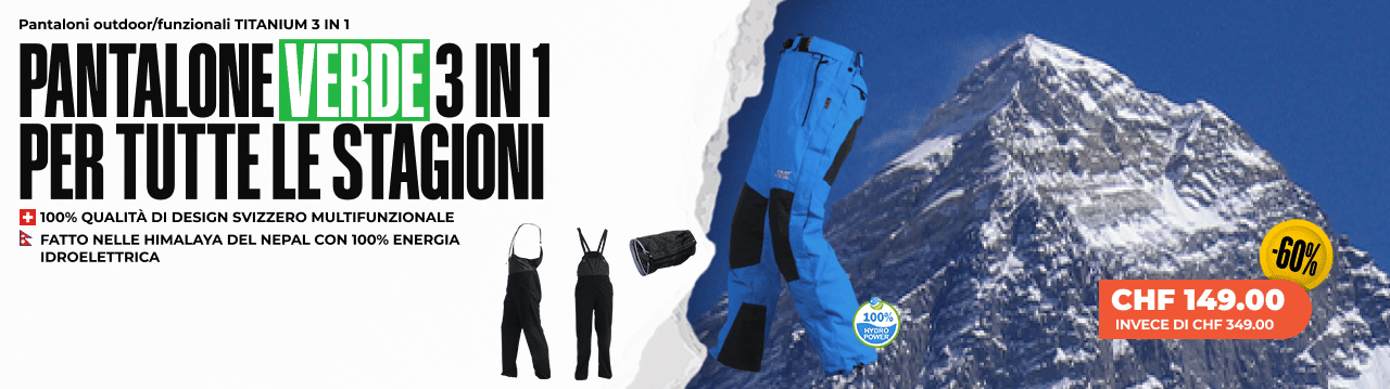 Pantaloni outdoor/funzionali TITANIUM 3 IN 1 - Uomo/Donna Pantaloni outdoor/funzionali TITANIUM 3 IN 1 - Uomo/Donna