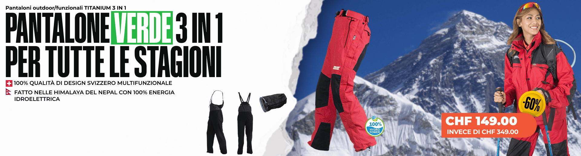 Pantaloni outdoor/funzionali TITANIUM 3 IN 1 - Donna Pantaloni outdoor/funzionali TITANIUM 3 IN 1 - Donna