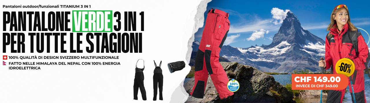 Pantaloni outdoor/funzionali TITANIUM 3 IN 1 - Donna